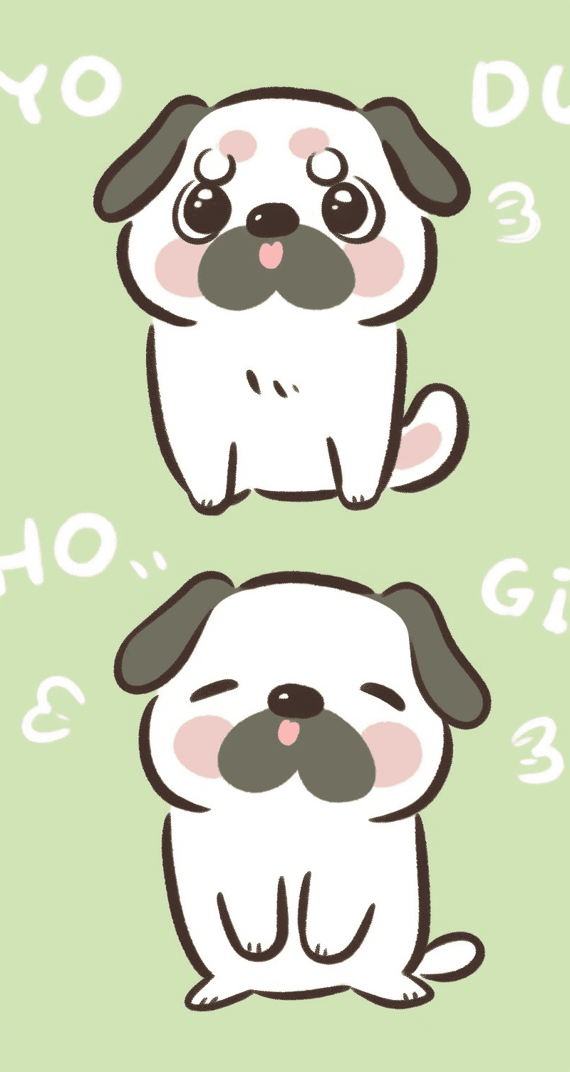 Dog Go original repeating artwork