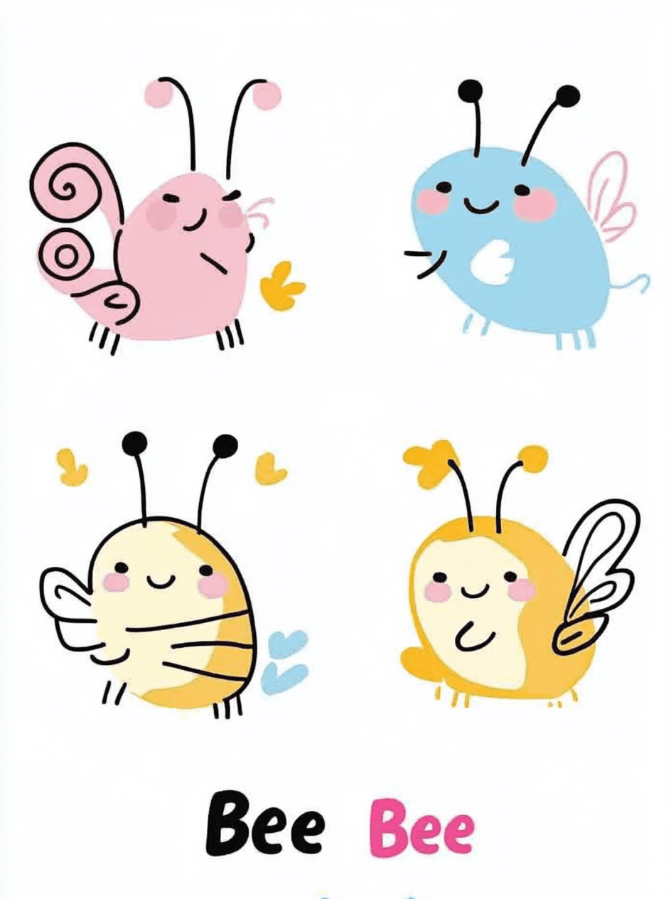 Animals Buzz original repeating artwork