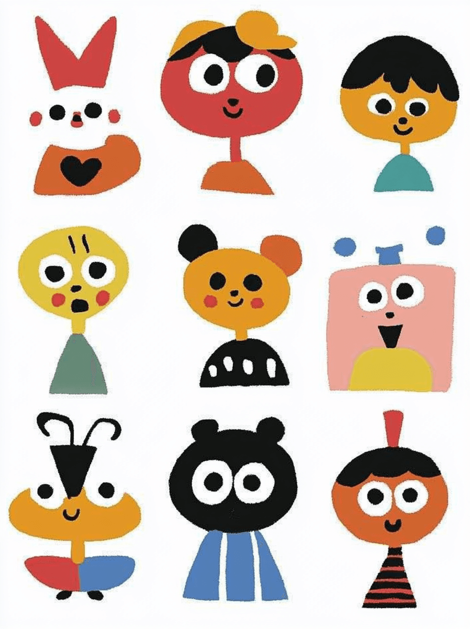 Quirky Bold original repeating artwork