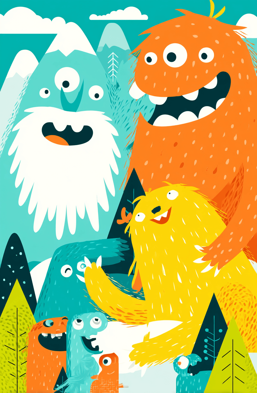 Monster 109 original repeating artwork