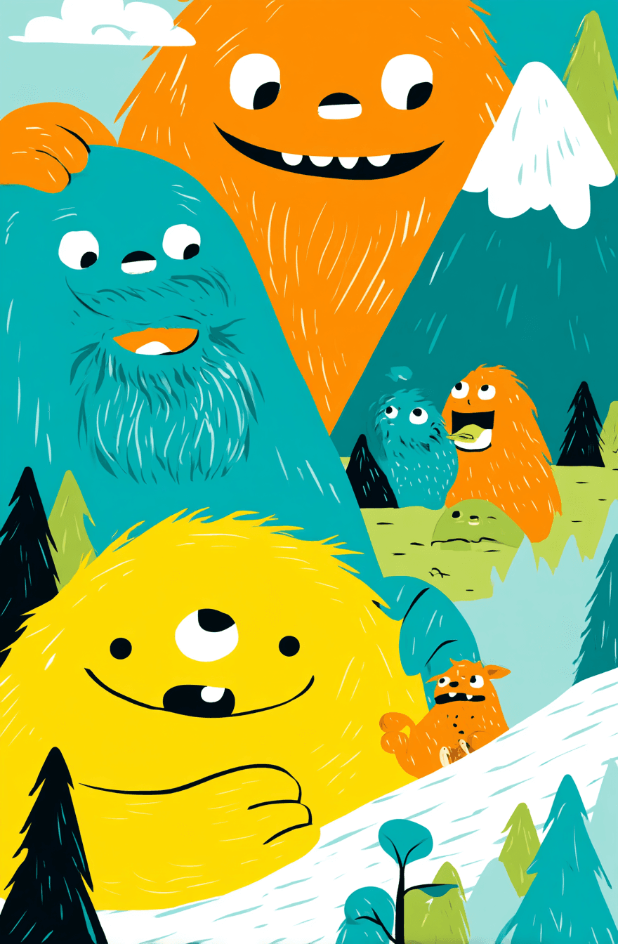Monster Valley original repeating artwork