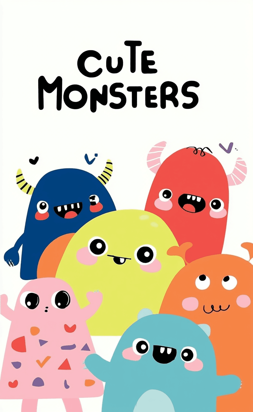 Cute Monster Archive original repeating artwork