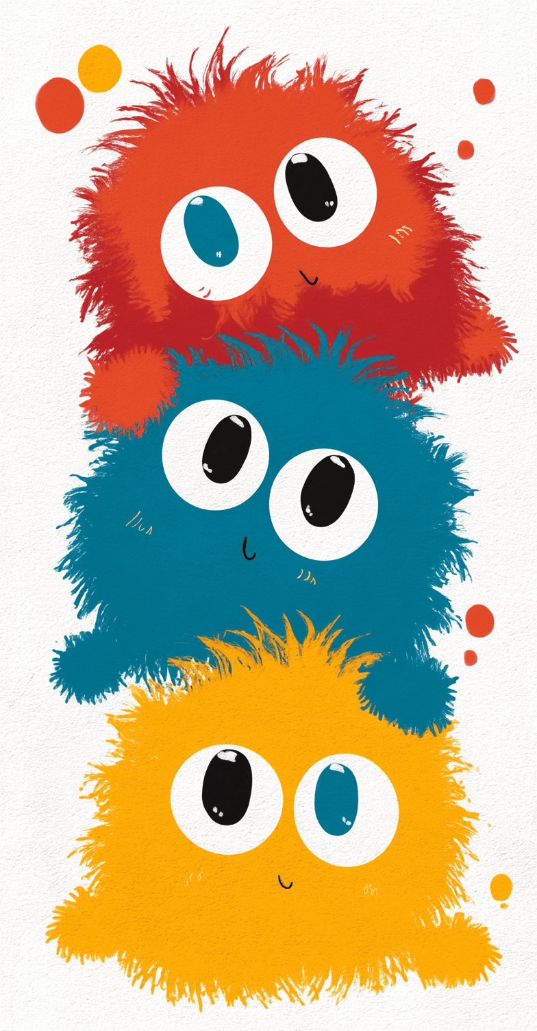 Funny Ball 005 original repeating artwork