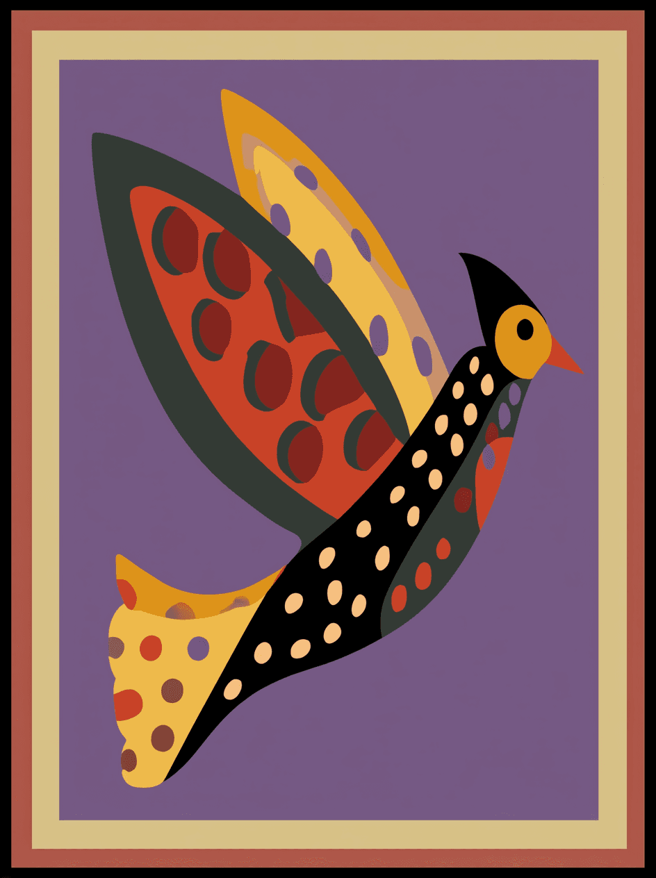 Bird Mono original repeating artwork