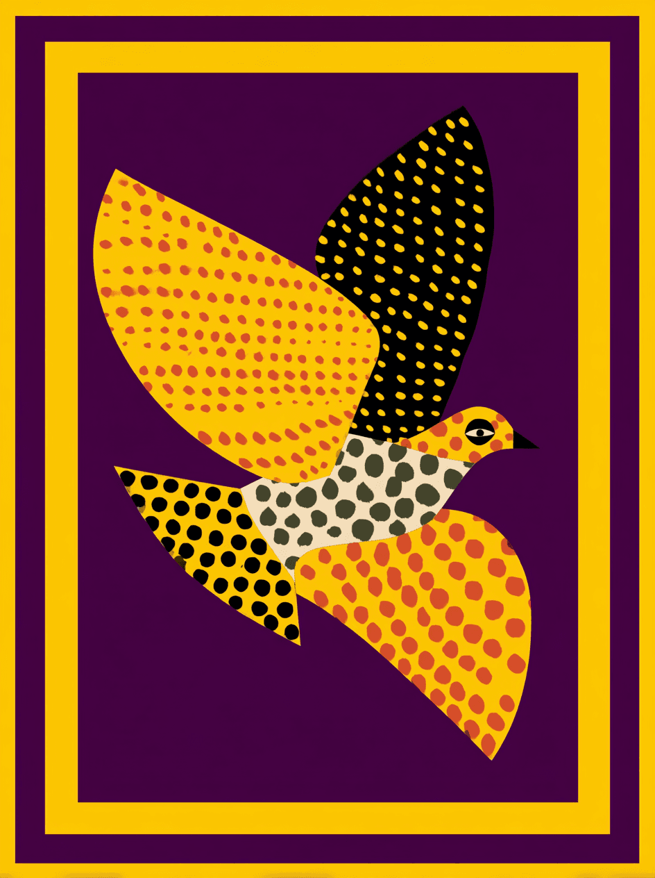 Bird Hue original repeating artwork