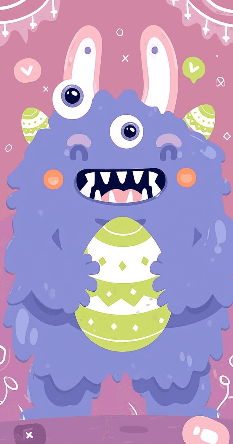 Monster 043 original repeating artwork
