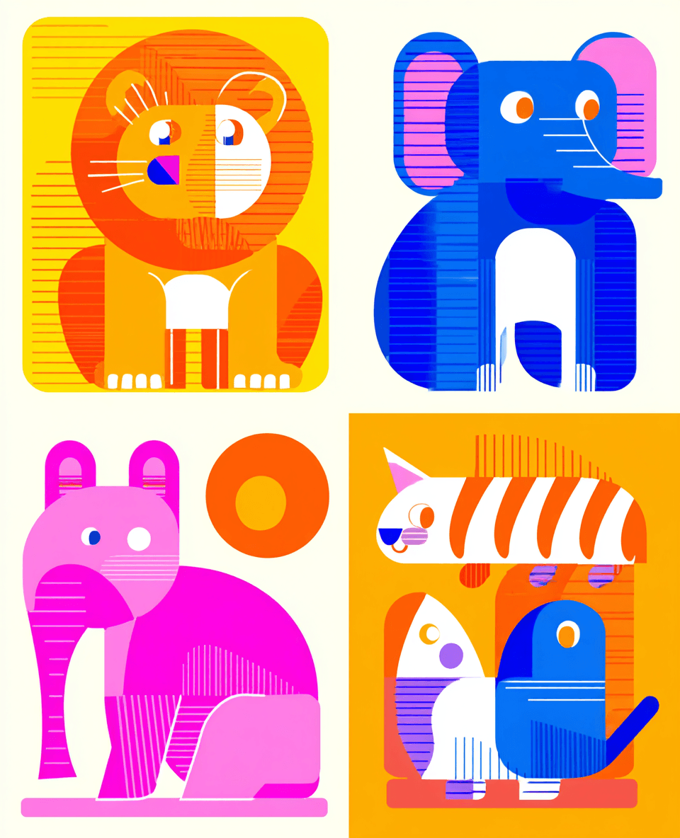 Animals 066 original repeating artwork