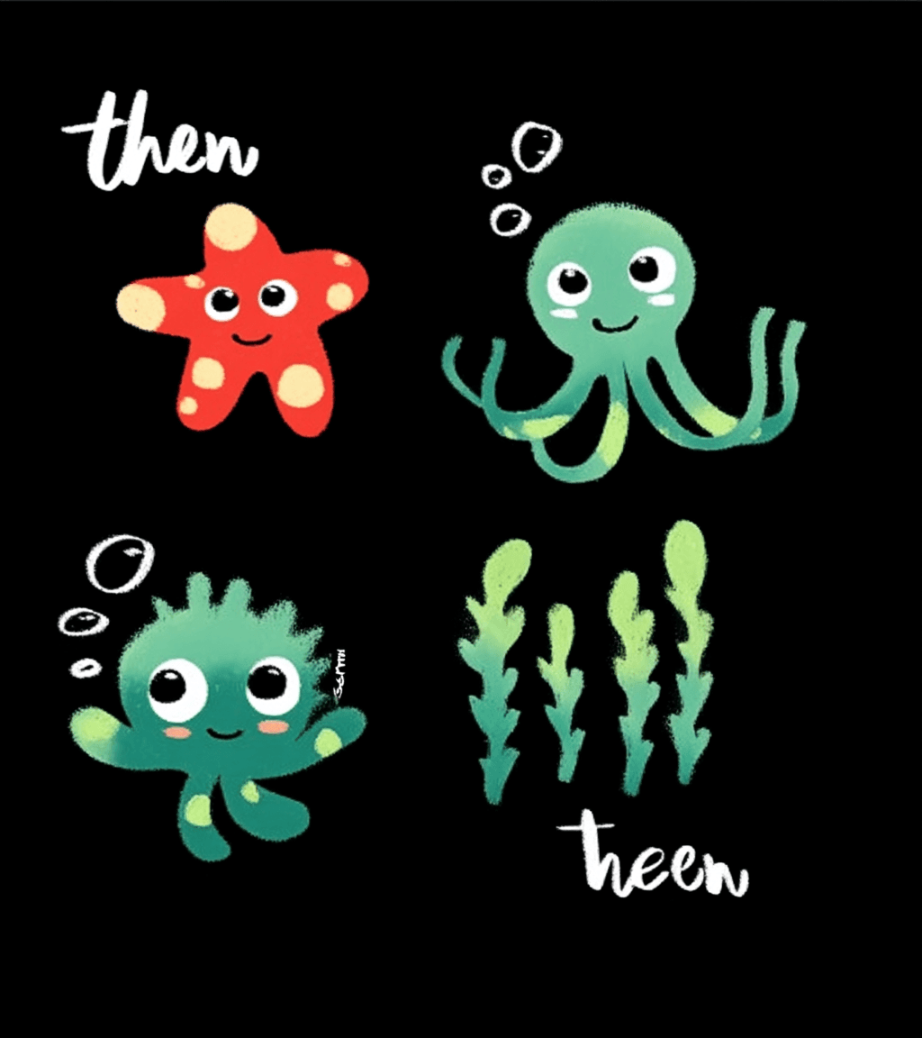 Nature Sea Cartoon 002 original repeating artwork