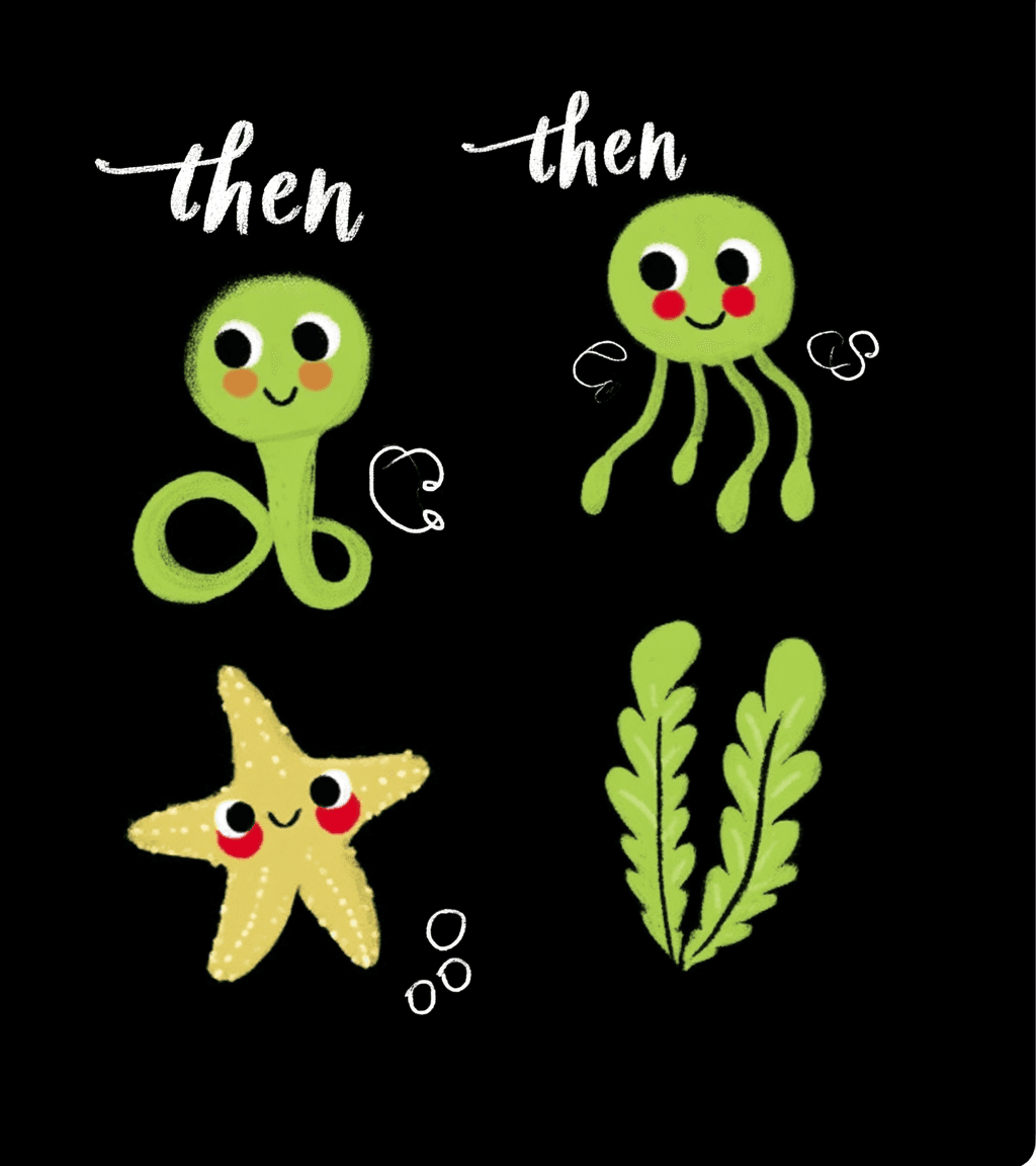 Nature Sea Cartoon 001 original repeating artwork