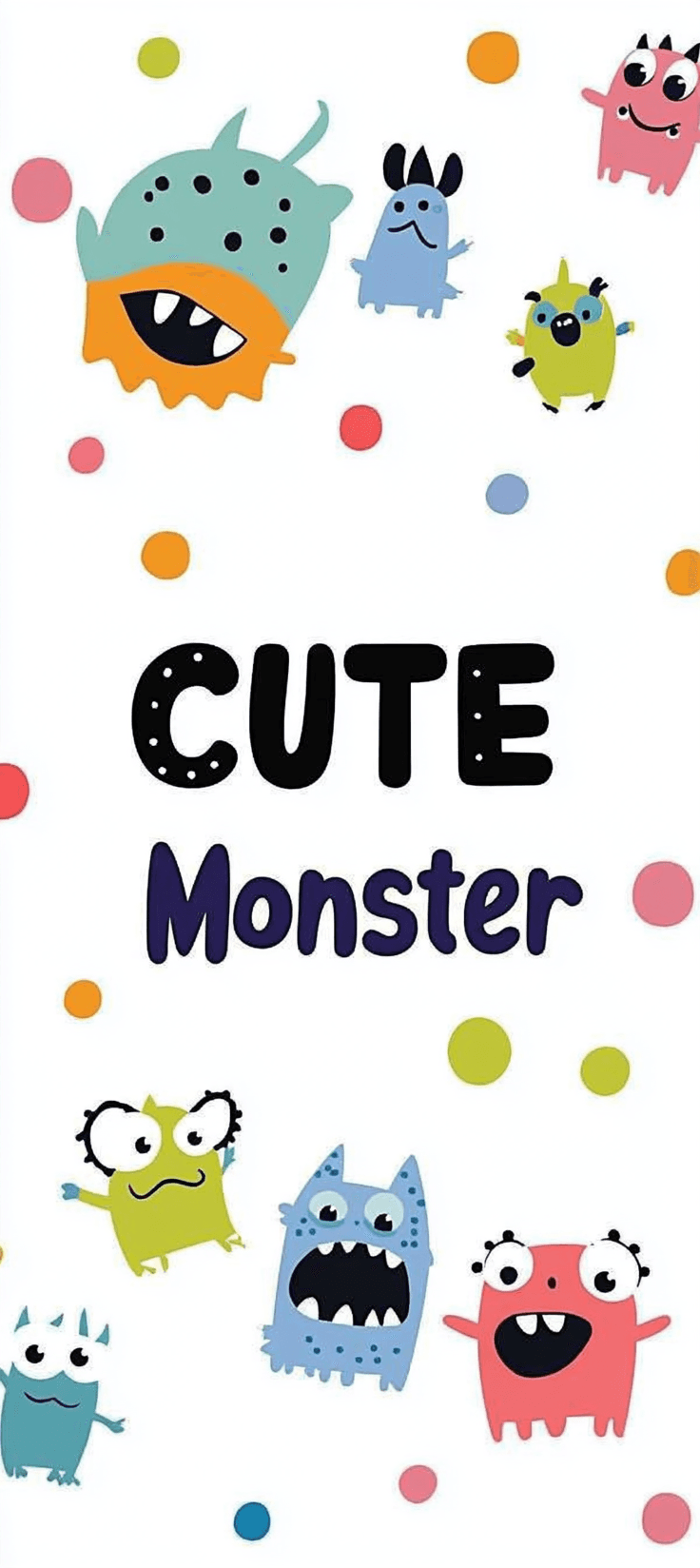 Cute Monster Twilight original repeating artwork