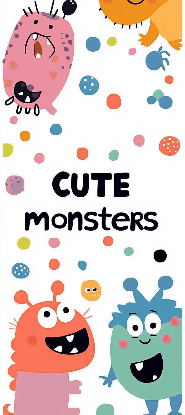 Cute Monster Hue original repeating artwork