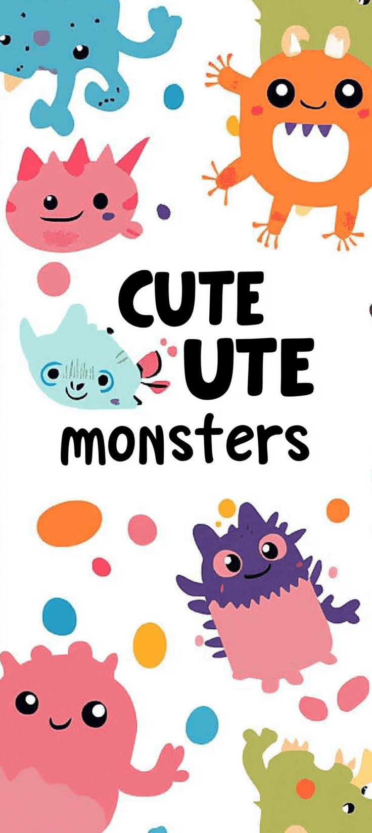 Cute Monster Jam original repeating artwork