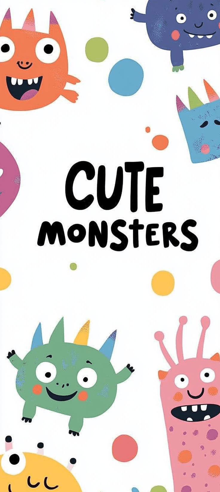 Cute Monster Session original repeating artwork