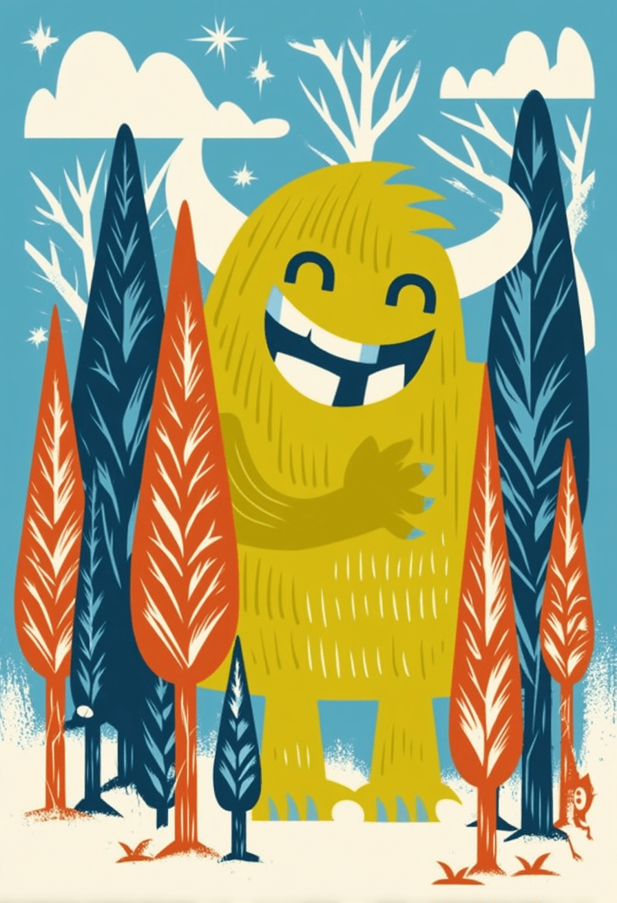 Monster Grow original repeating artwork