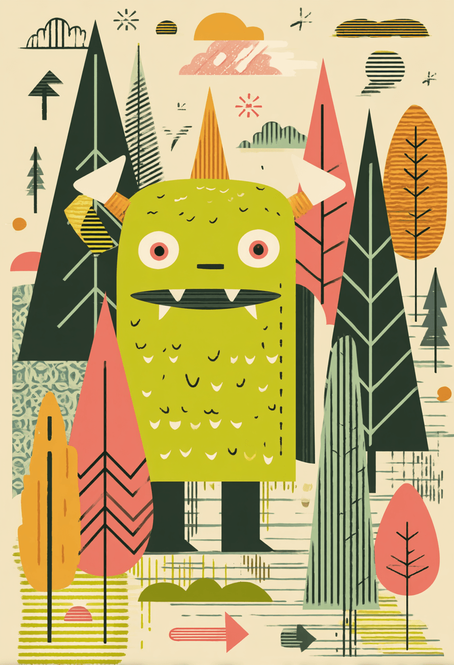 Monster 193 original repeating artwork