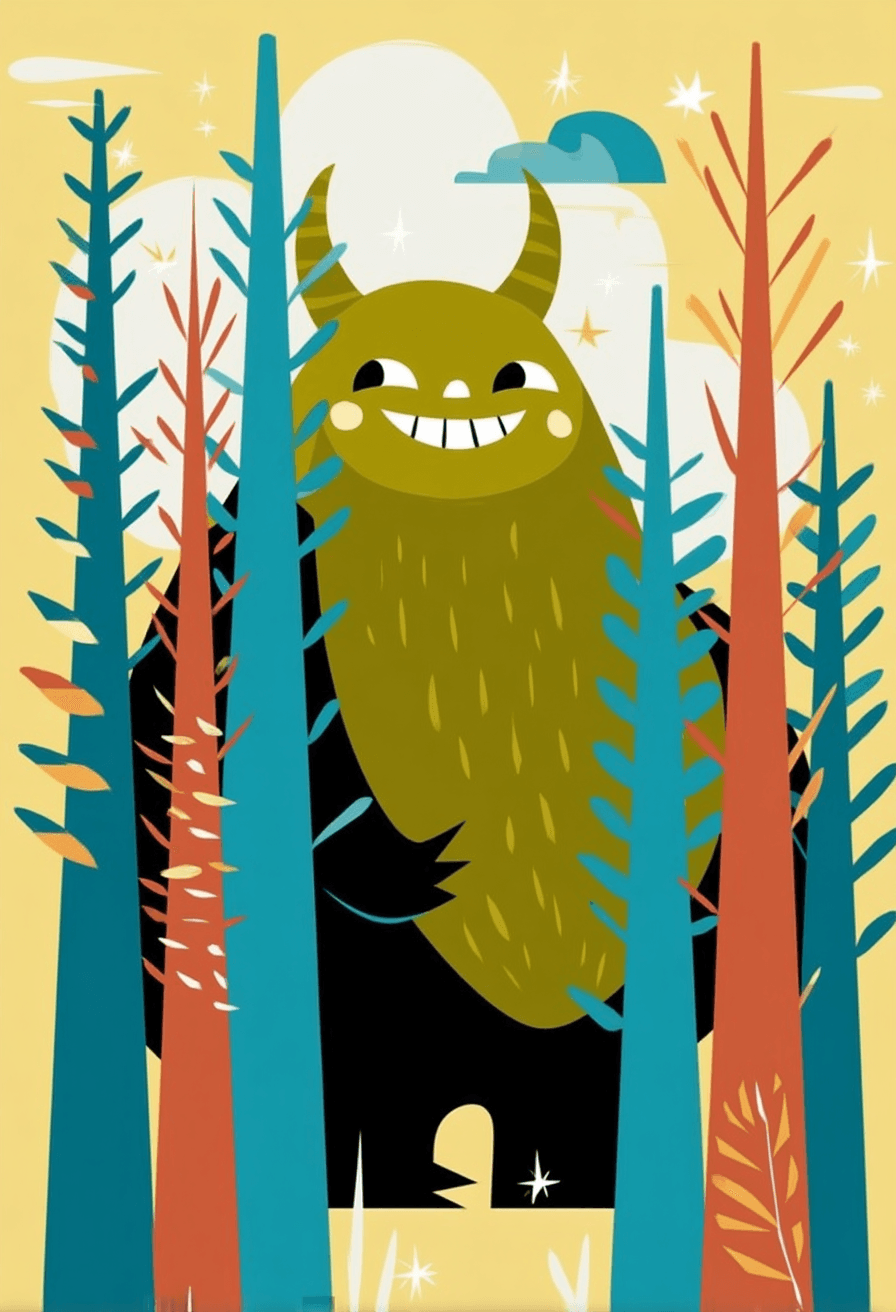 Monster 216 original repeating artwork