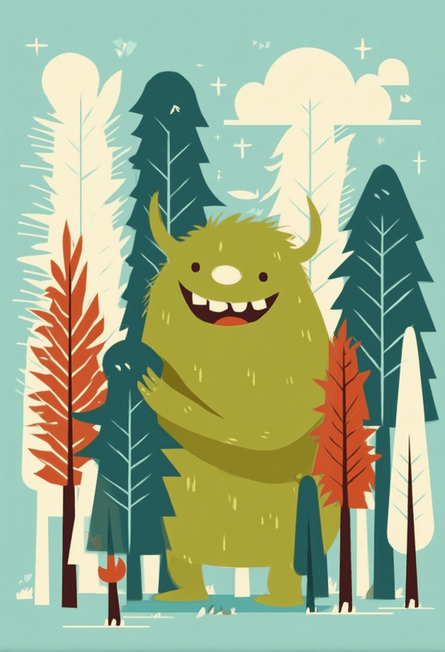 Monster Rush original repeating artwork