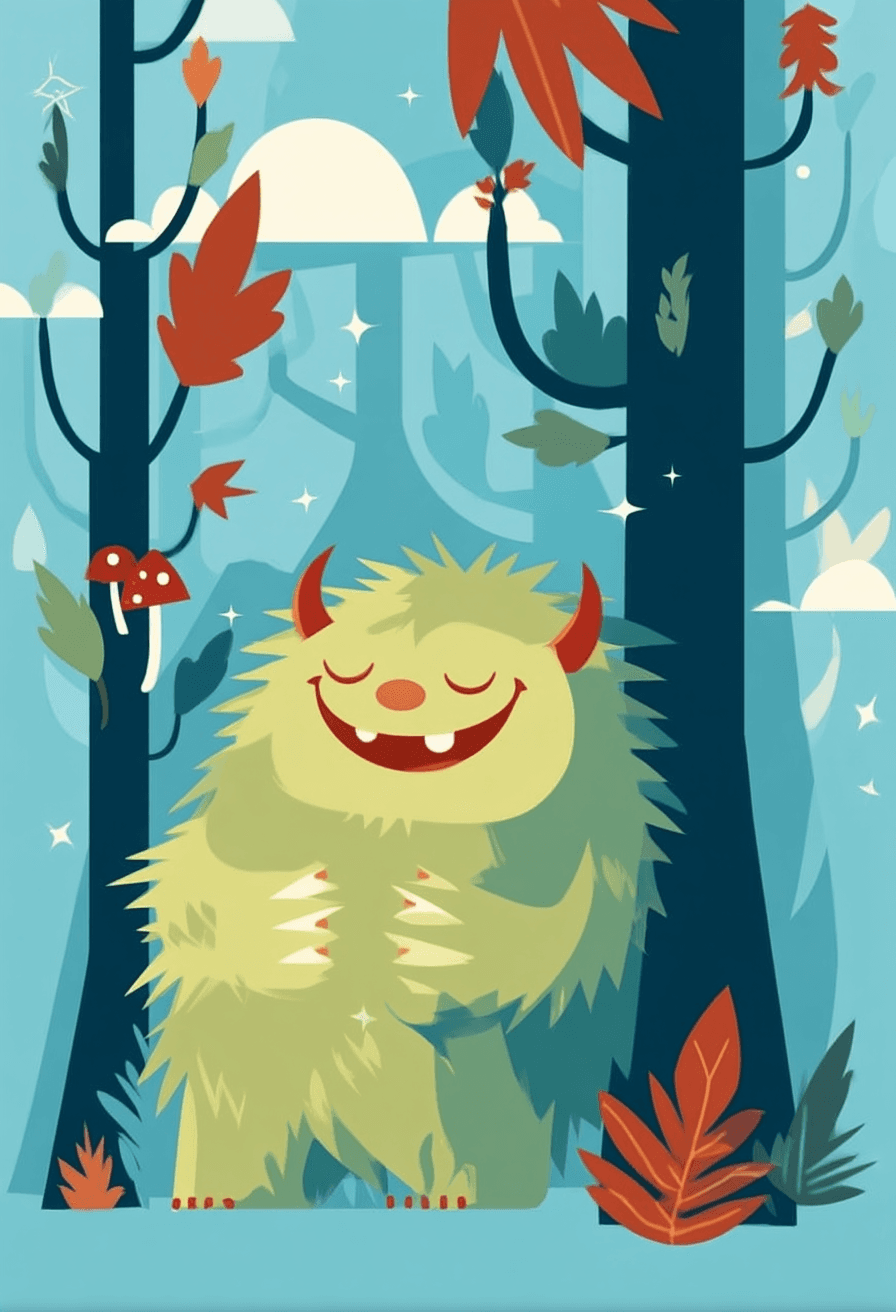 Monster 025 original repeating artwork