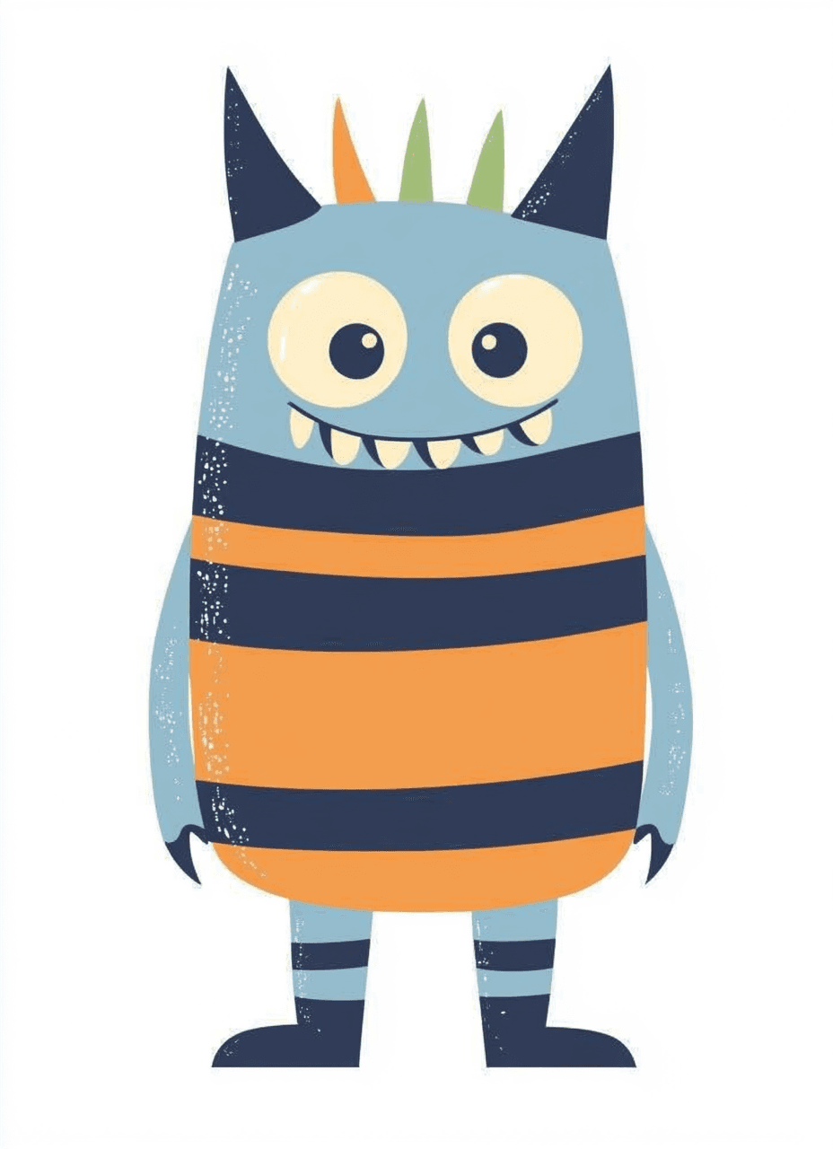 Monster 227 original repeating artwork