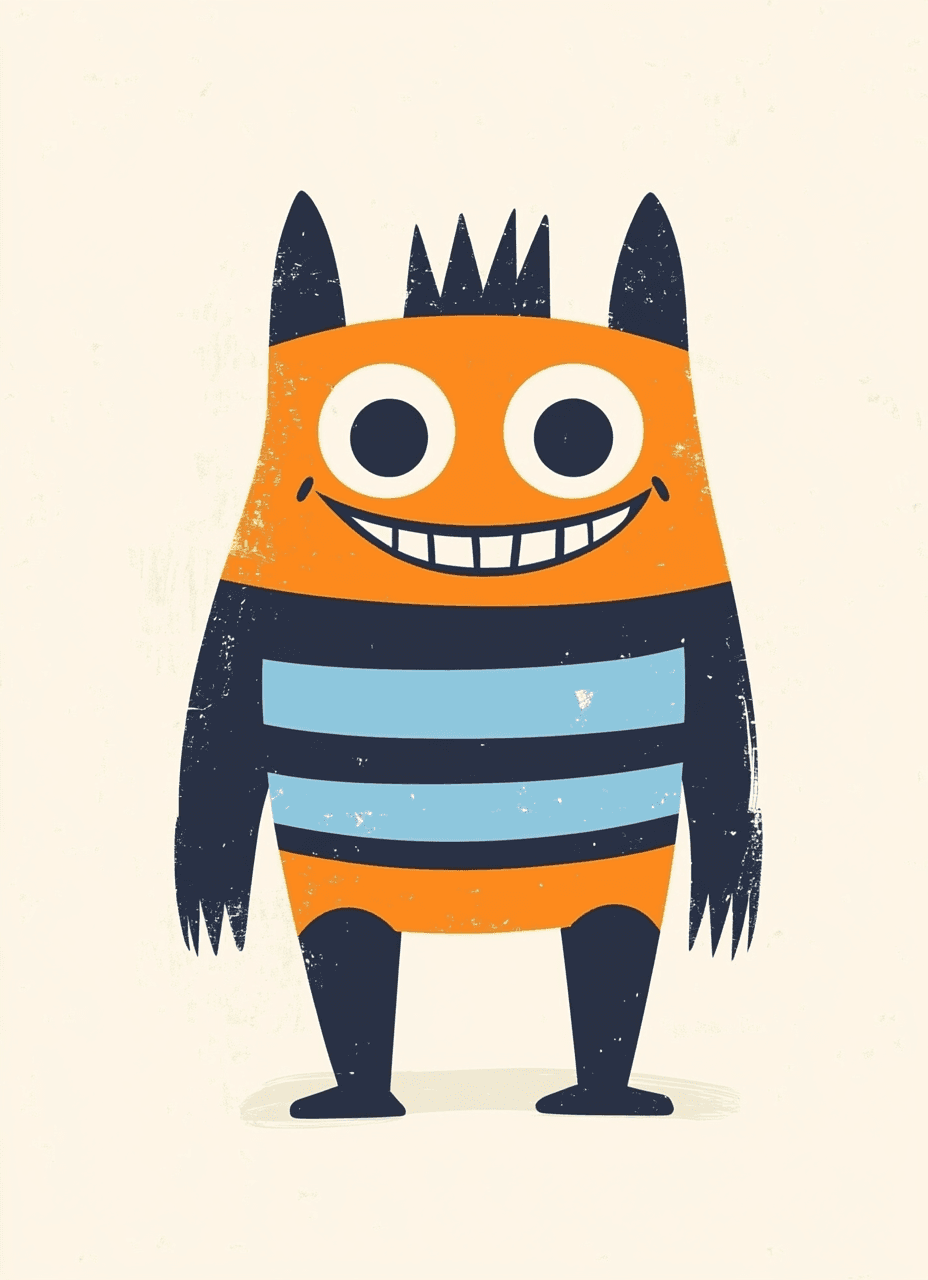 Monster 023 original repeating artwork