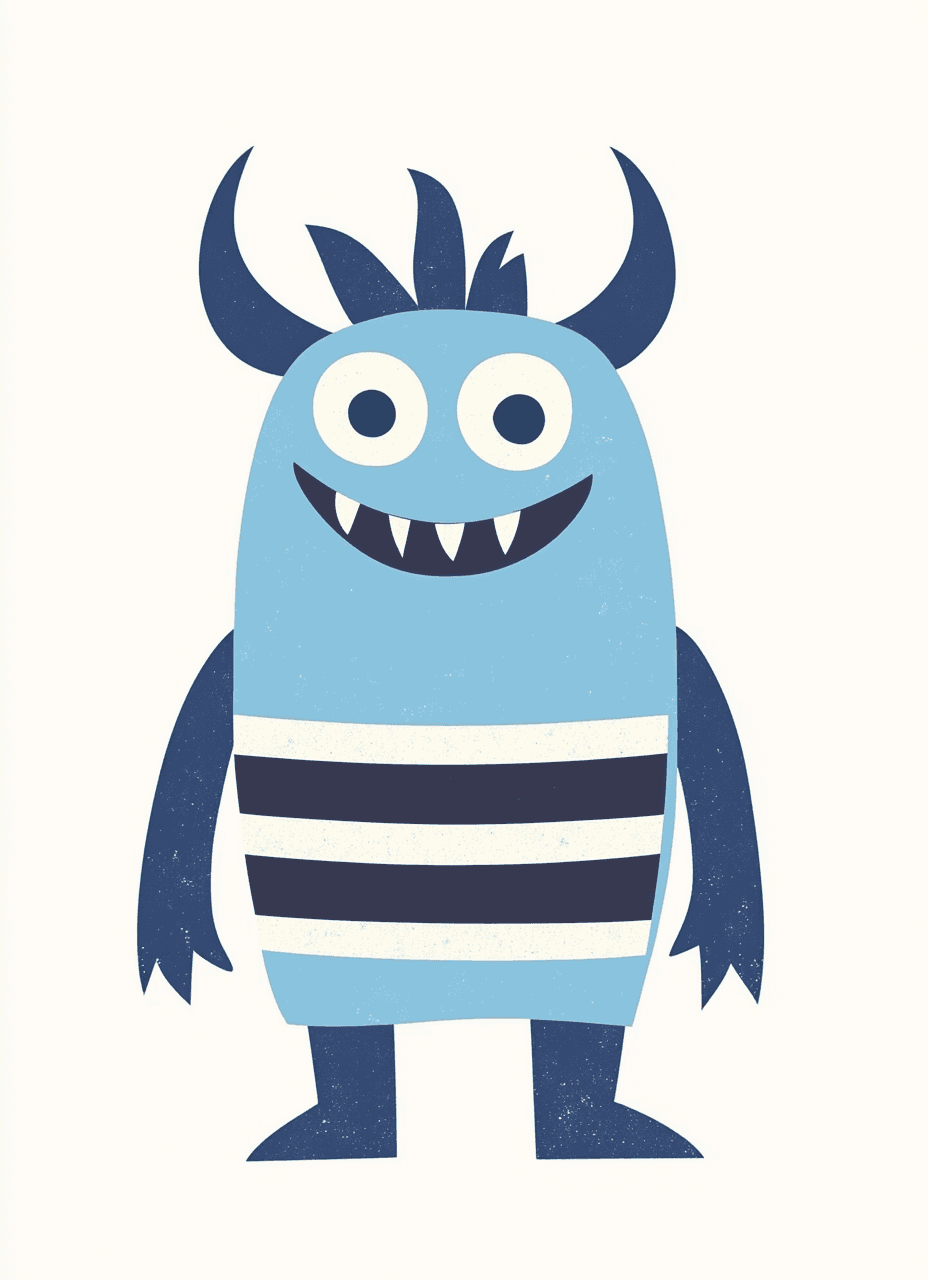 Monster Shade original repeating artwork