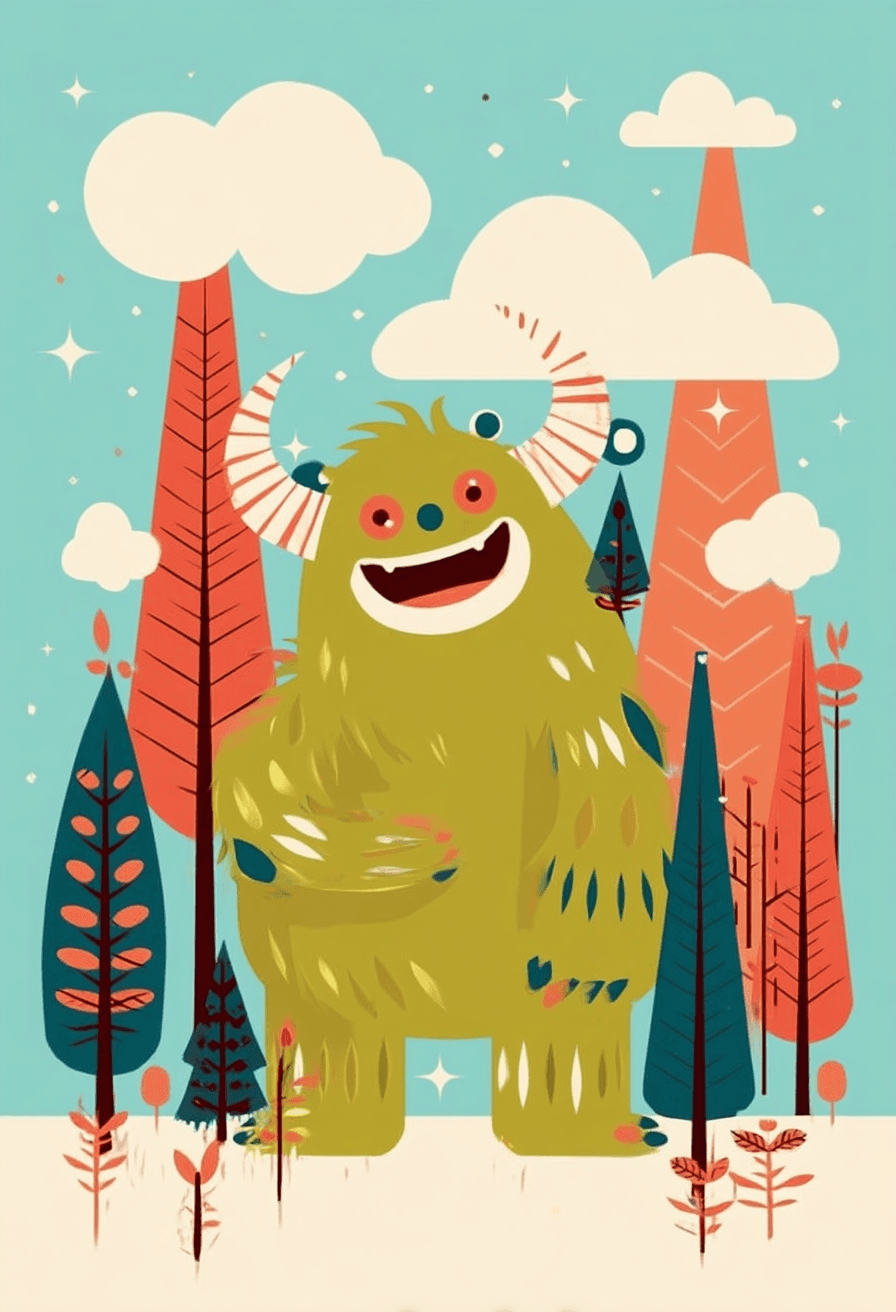 Monster Prism original repeating artwork