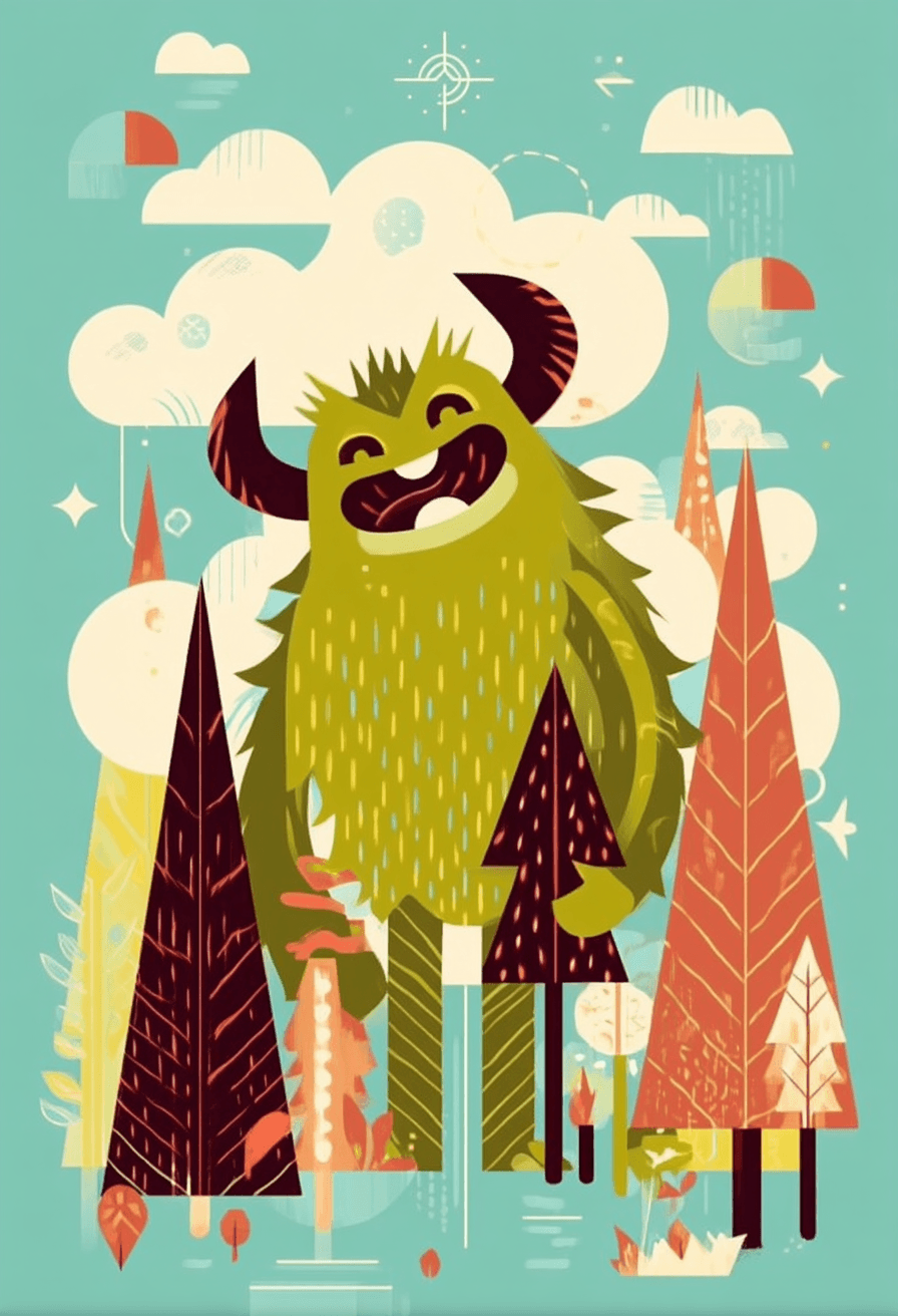 Monster 065 original repeating artwork