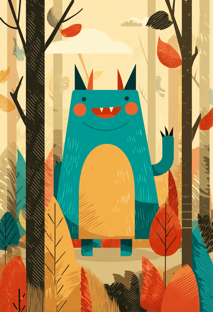 Monster 104 original repeating artwork