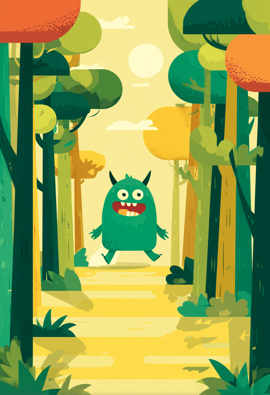 Monster 105 original repeating artwork
