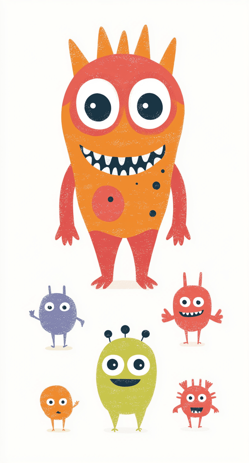 Cute Monster Collective original repeating artwork