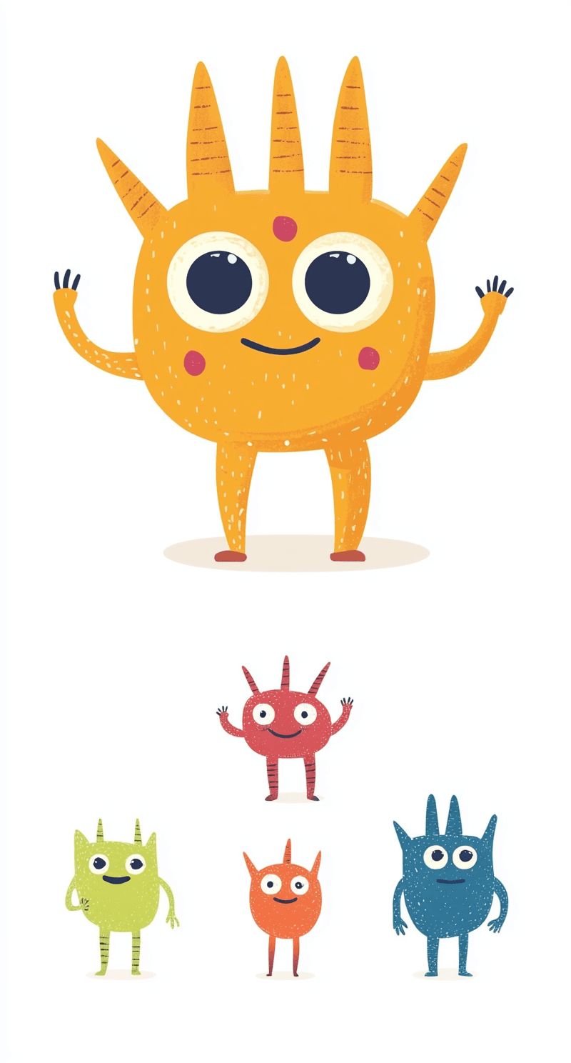 Cute Monster 010 original repeating artwork