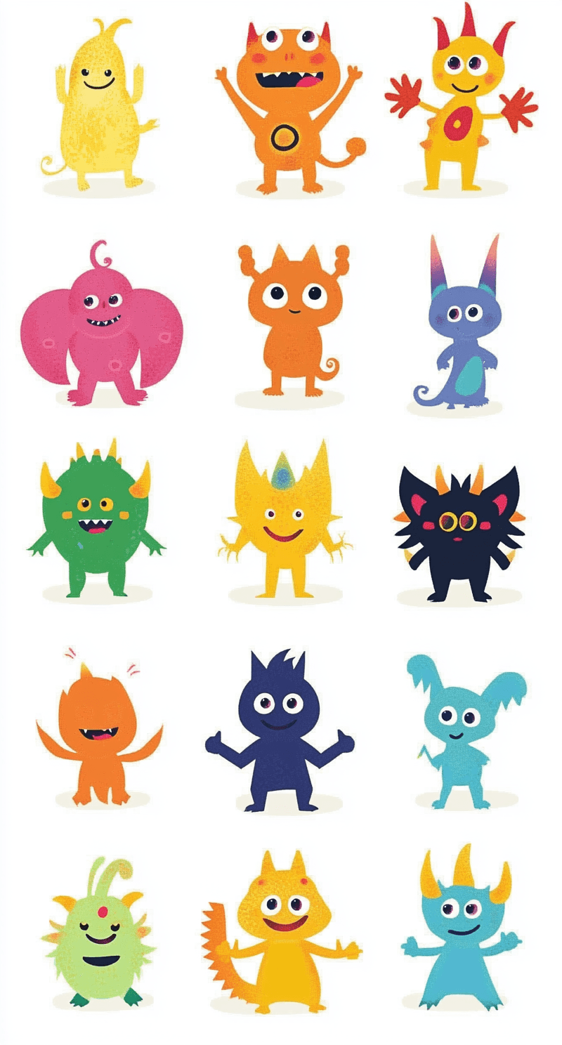 Cute Monster 022 original repeating artwork