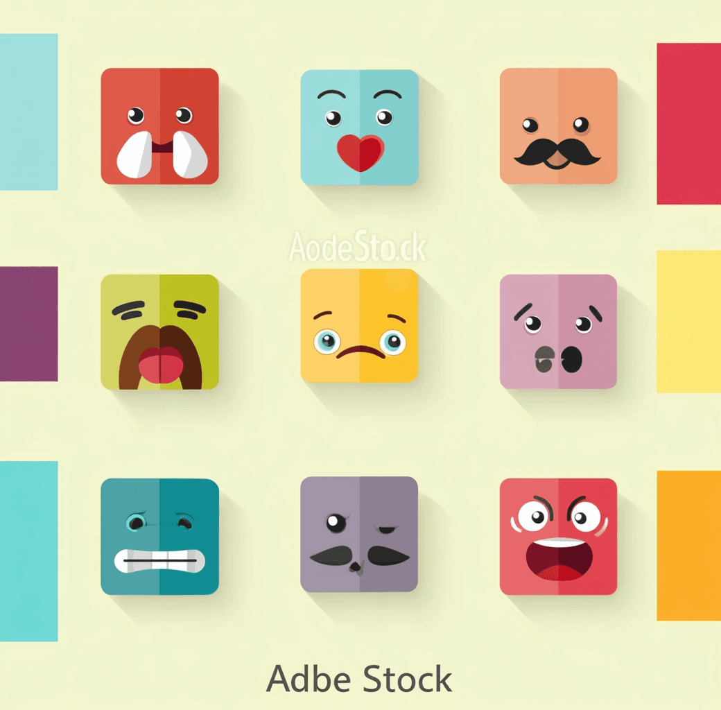 Quirky Icon Gang original repeating artwork