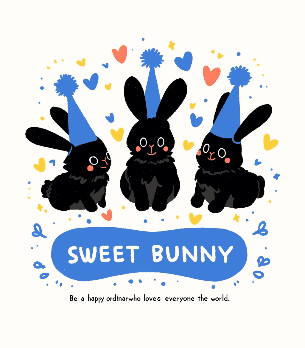 Bunny 009 original repeating artwork