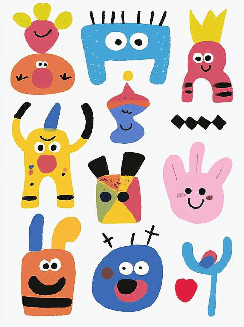 Cartoon Line original repeating artwork
