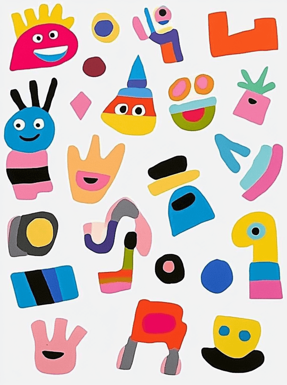 Cartoon Line Club original repeating artwork