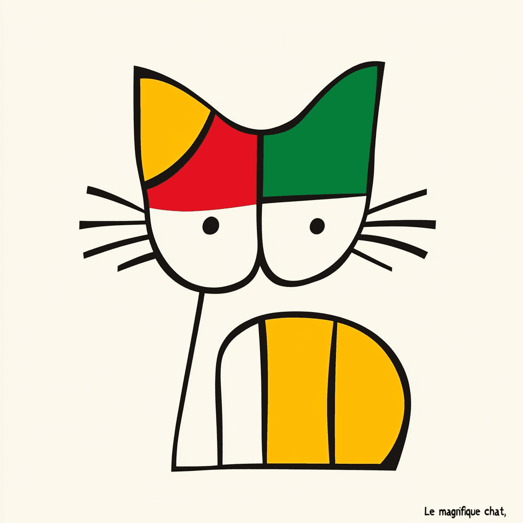 Cat 252 original repeating artwork
