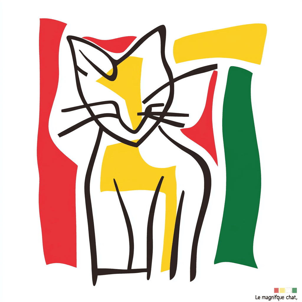 Cat 251 original repeating artwork