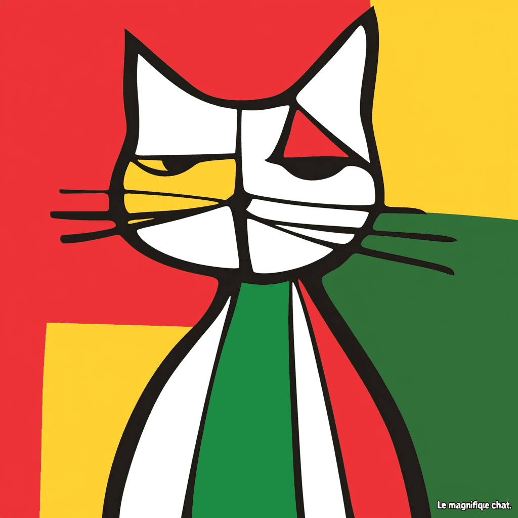 Cat 219 original repeating artwork