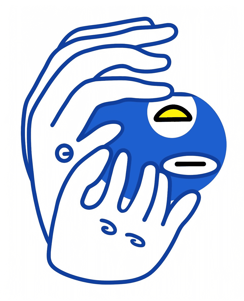 Hand Buzz original repeating artwork