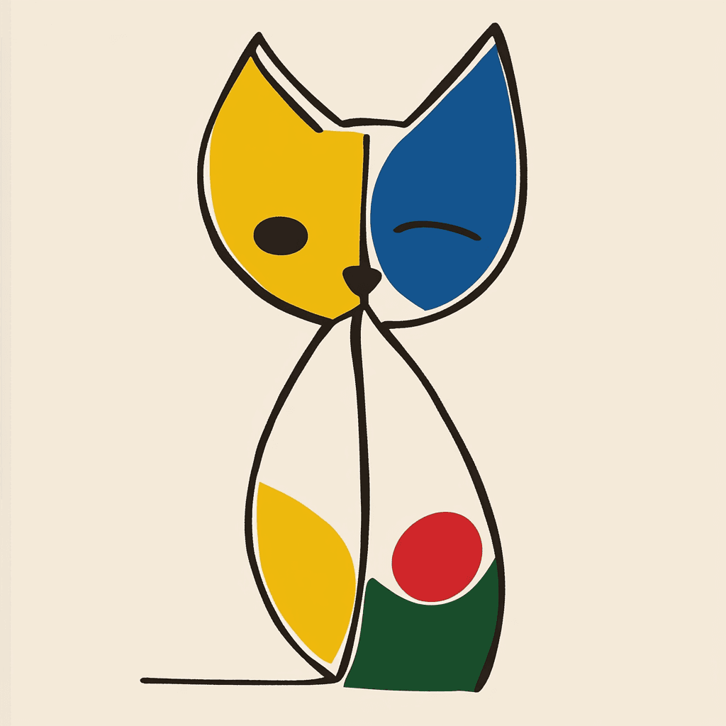 Cat 308 original repeating artwork