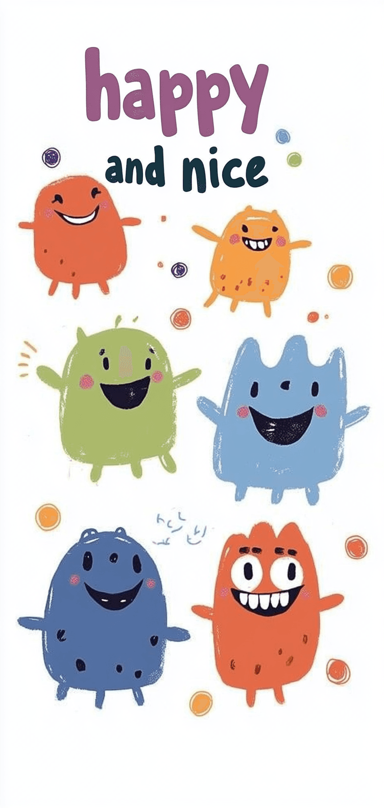 Cute Monster Amber original repeating artwork