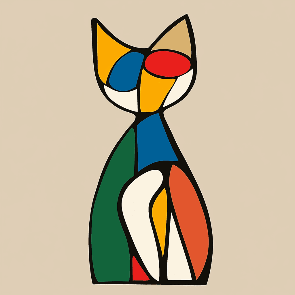 Cat 307 original repeating artwork