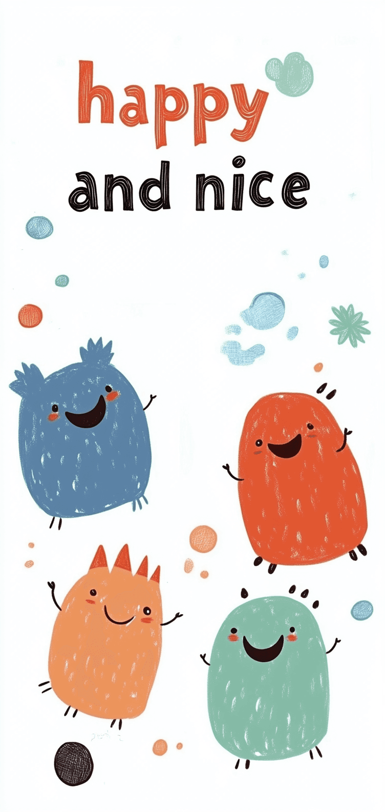 Cute Monster Zoom original repeating artwork