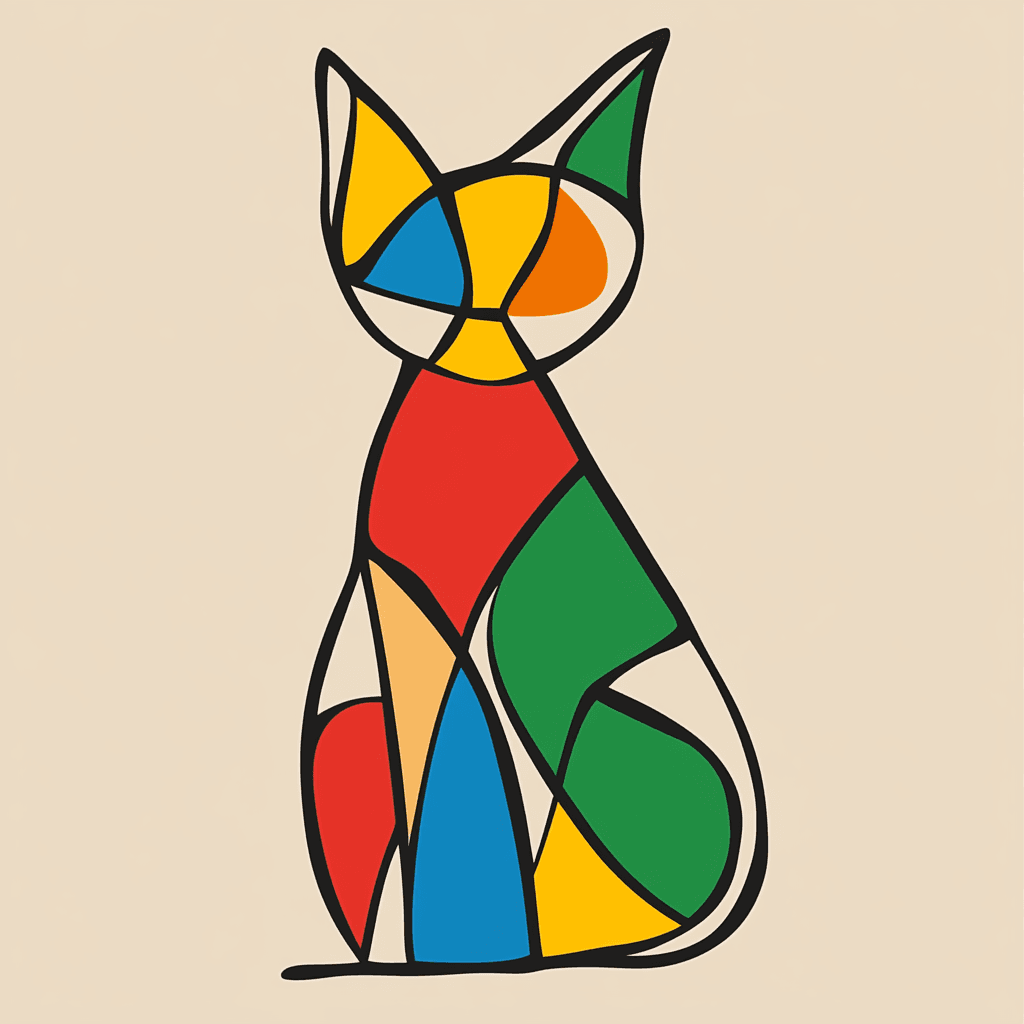 Cat 356 original repeating artwork