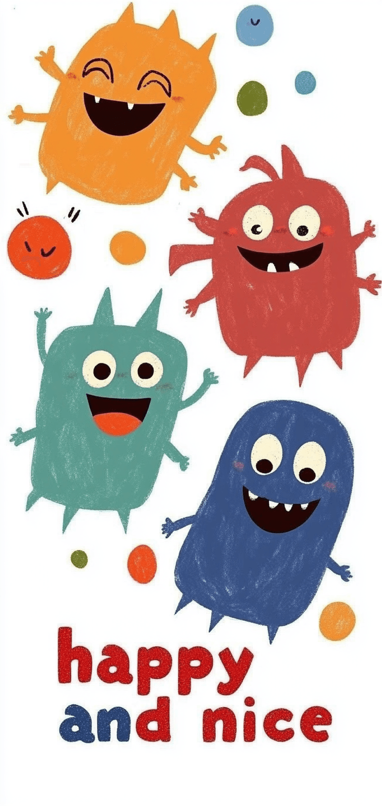 Cute Monster Groove original repeating artwork