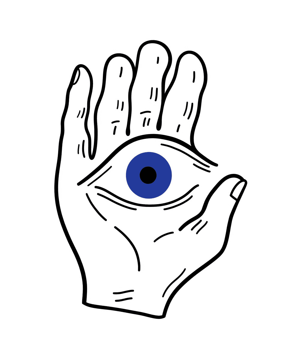 Hand & Eye Pals original repeating artwork
