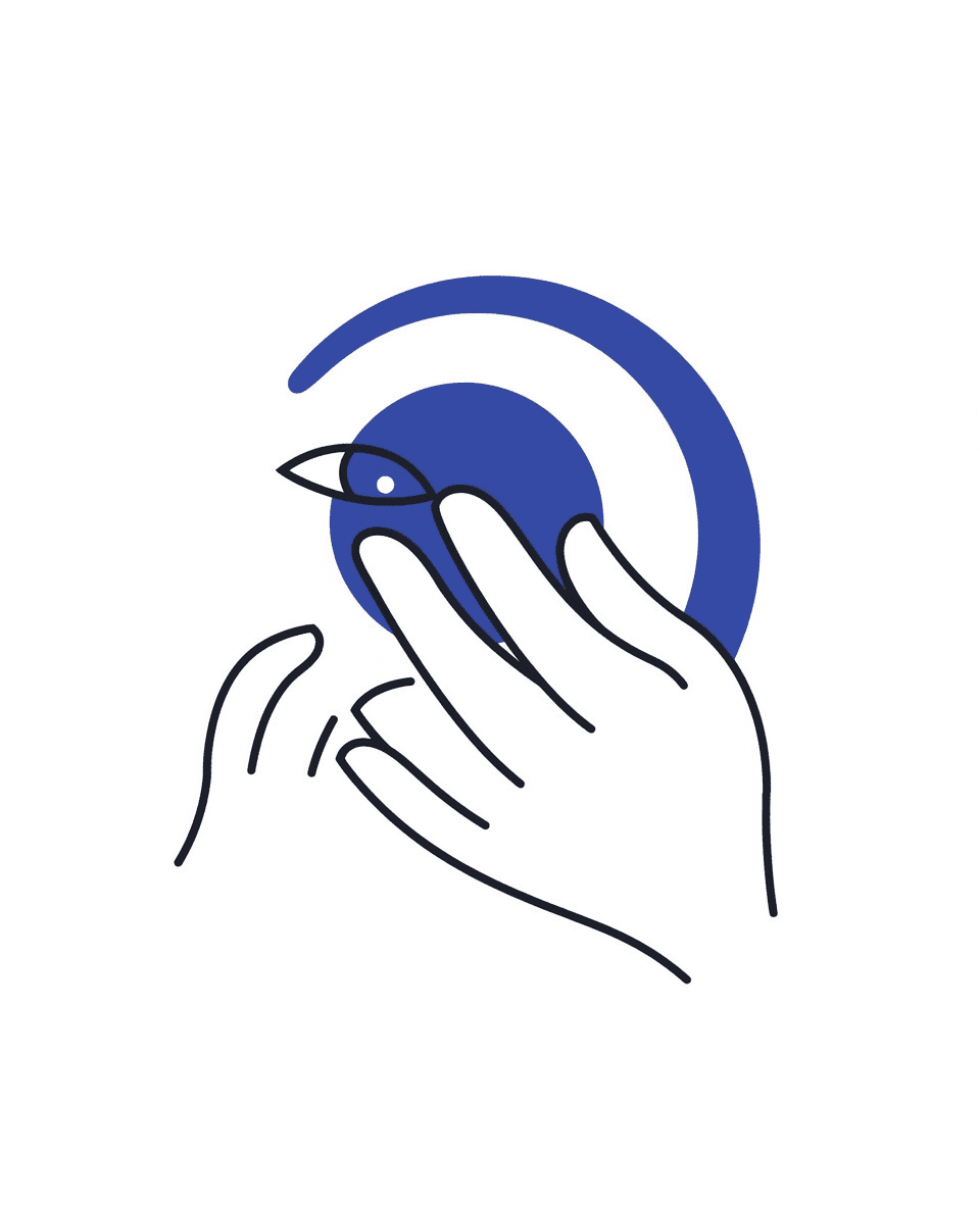 Hand & Eye Gang original repeating artwork