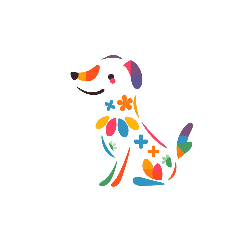 Puppy Evening original repeating artwork