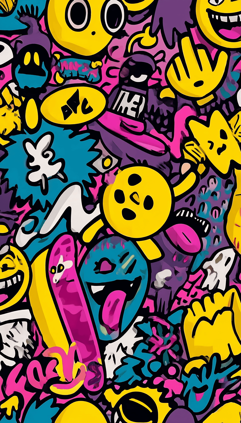 Quirky Design Squad original repeating artwork